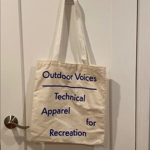 outdoor voices tote bag